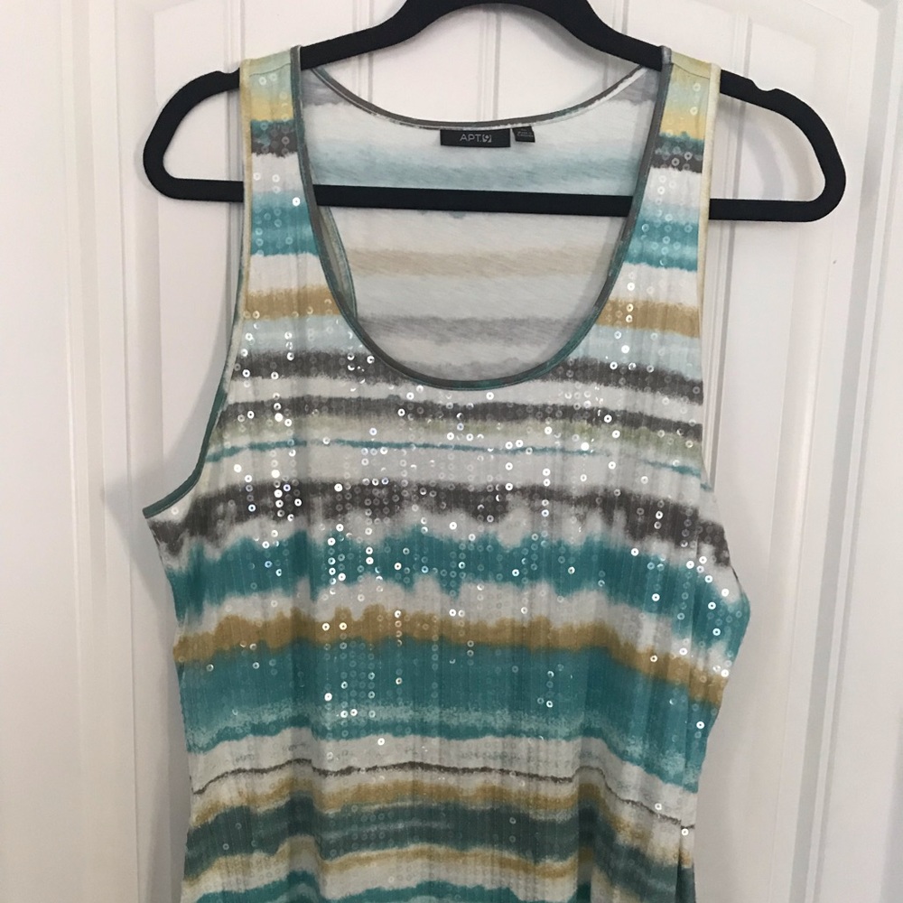 Watercolor Sequin Tank